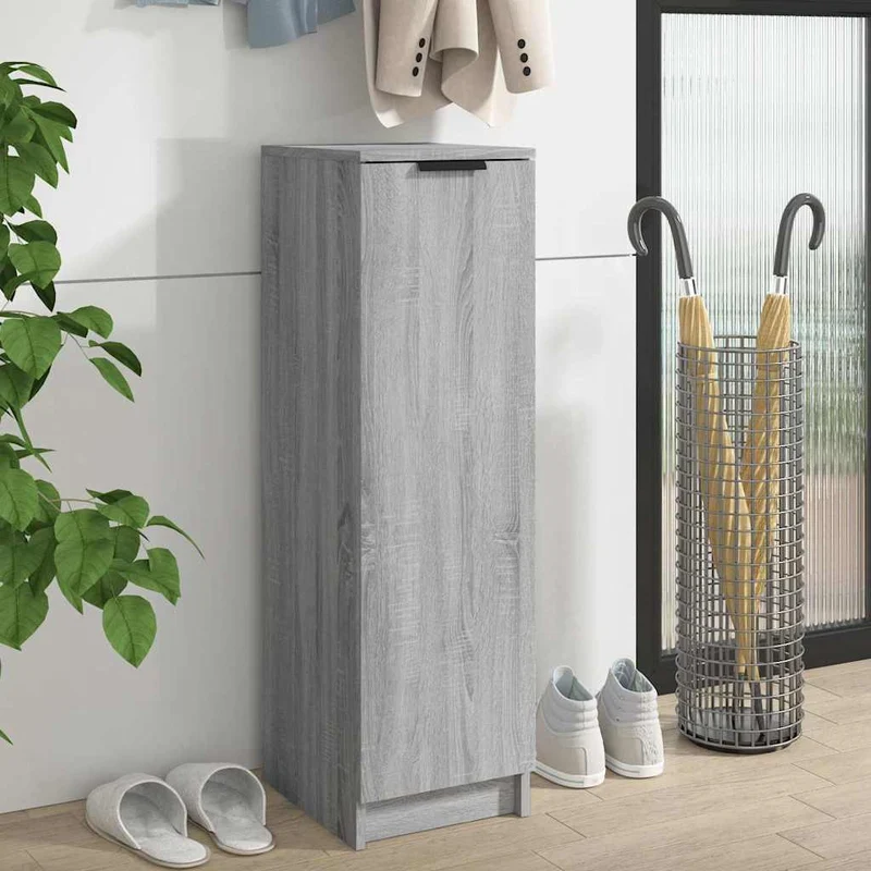 Schlanker Schuhschrank mit 6 Fächern, 30 x 100 cm