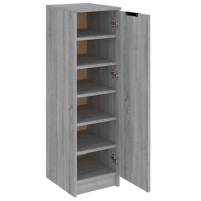 Schlanker Schuhschrank mit 6 Fächern, 30 x 100 cm