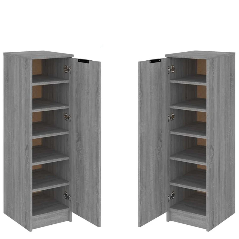 Schlanker Schuhschrank mit 6 Fächern, 30 x 100 cm