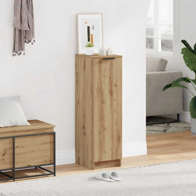Schlanker Schuhschrank mit 6 Fächern, 30 x 100 cm