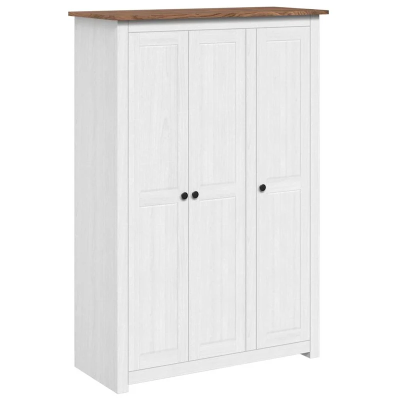Massivholz Kleiderschrank mit viel Platz, 3-türig