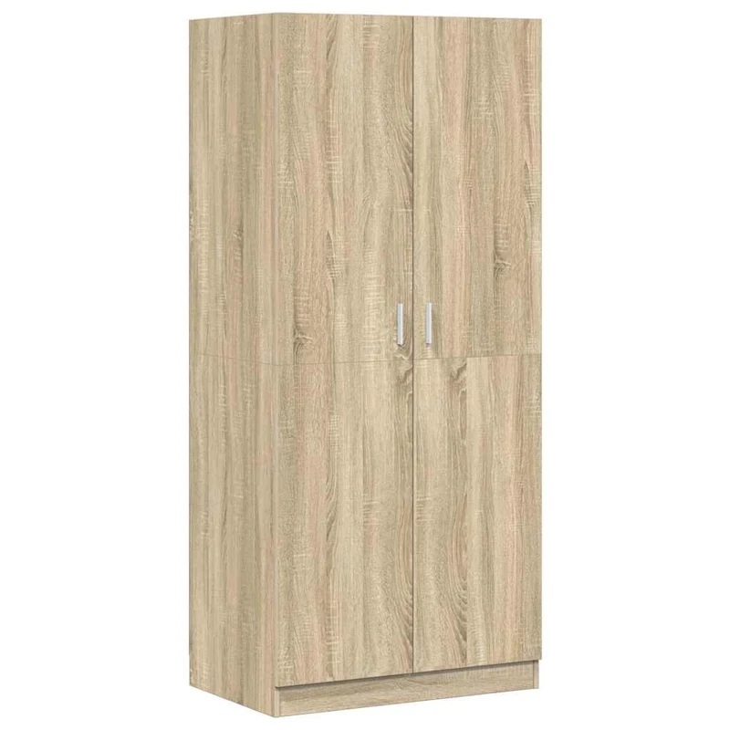 Schlafzimmerschrank aus Holz, mit Ablage und Kleiderstange