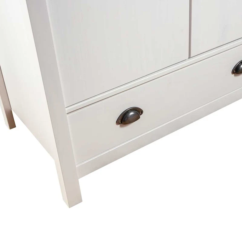 Moderner Kleiderschrank aus Kiefernholz, 3-türig