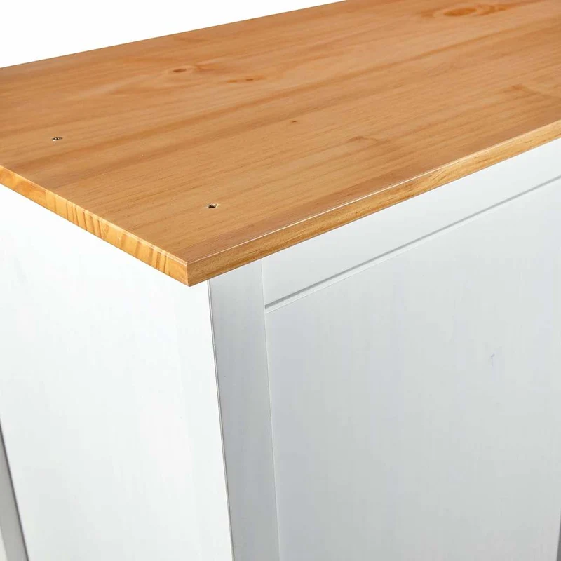 Moderner Kleiderschrank aus Kiefernholz, 3-türig