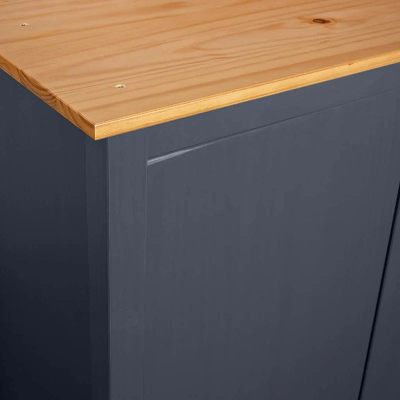 Moderner Kleiderschrank aus Kiefernholz, 3-türig