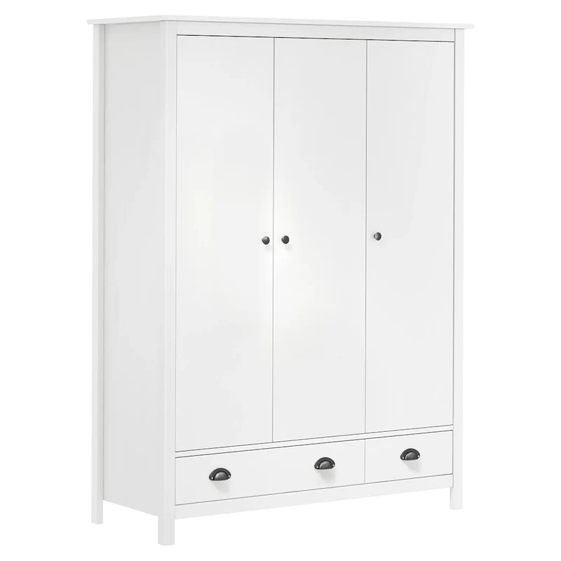 Moderner Kleiderschrank aus Kiefernholz, 3-türig