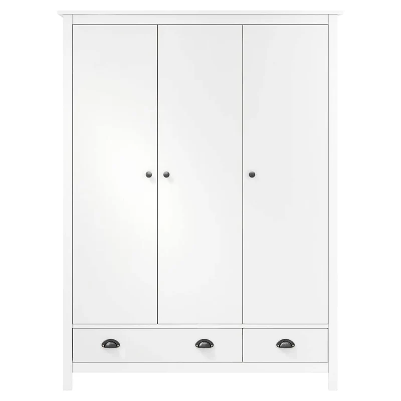 Moderner Kleiderschrank aus Kiefernholz, 3-türig