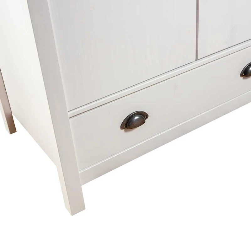 Moderner Kleiderschrank aus Kiefernholz, 3-türig