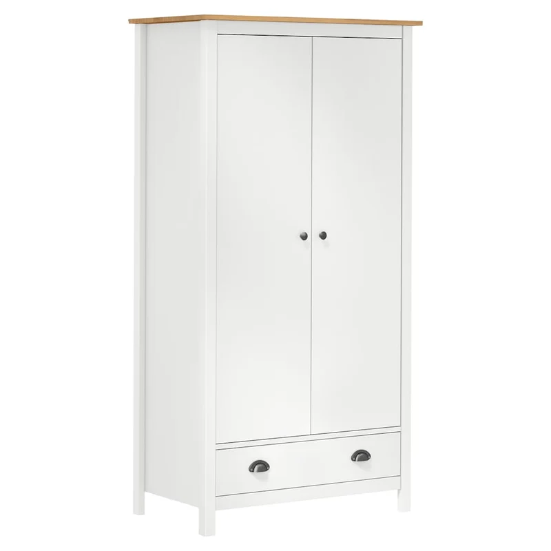 Moderner Kleiderschrank aus Kiefernholz, 2-türig