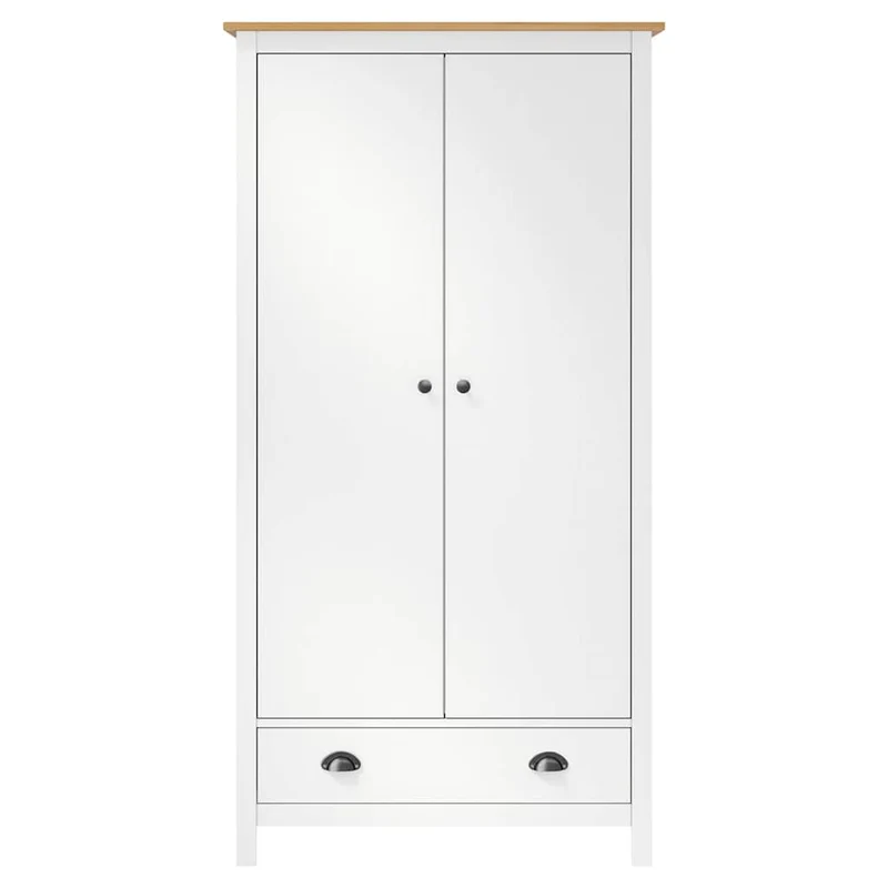 Moderner Kleiderschrank aus Kiefernholz, 2-türig