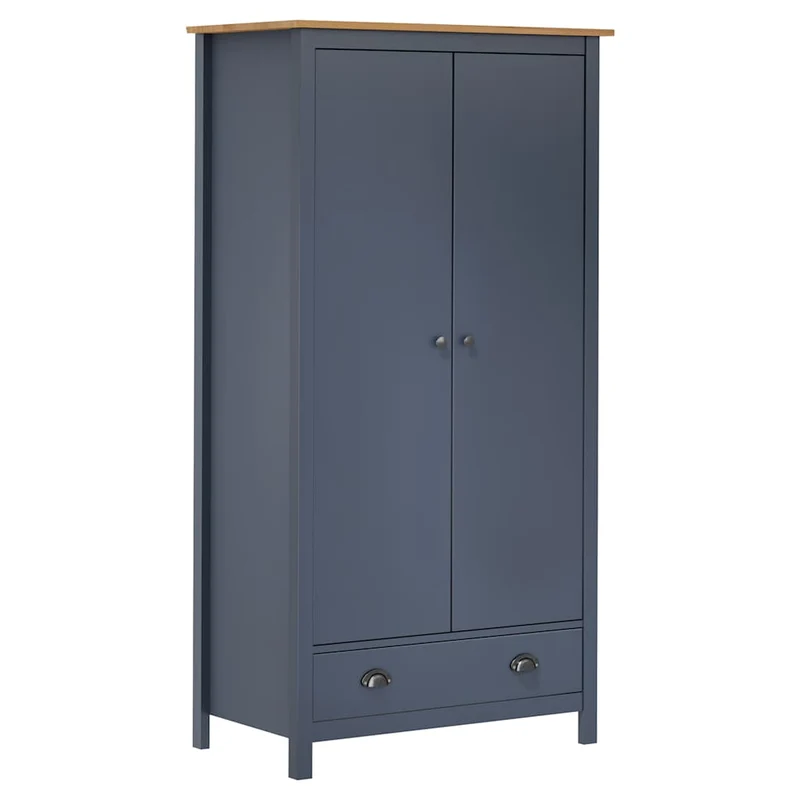 Moderner Kleiderschrank aus Kiefernholz, 2-türig