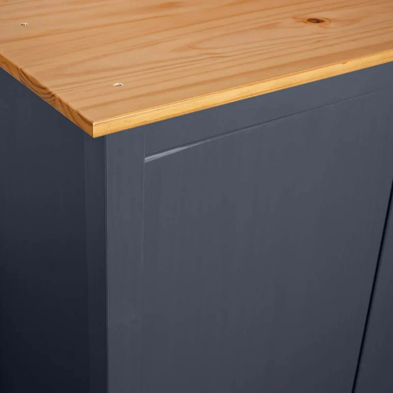 Moderner Kleiderschrank aus Kiefernholz, 2-türig