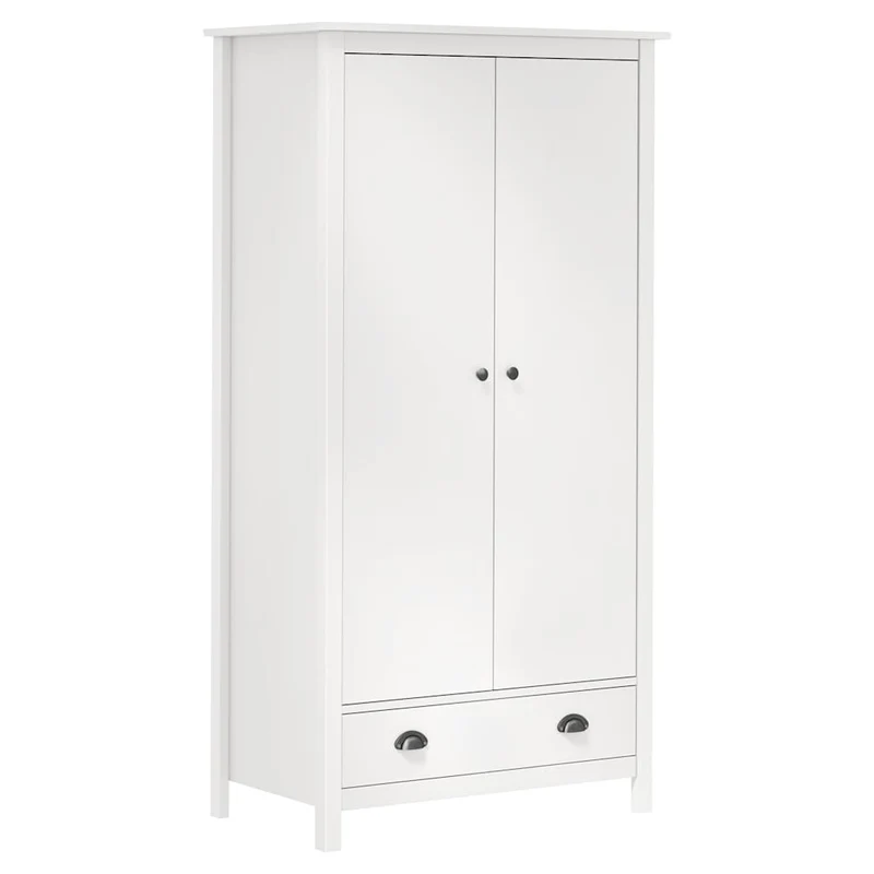 Moderner Kleiderschrank aus Kiefernholz, 2-türig