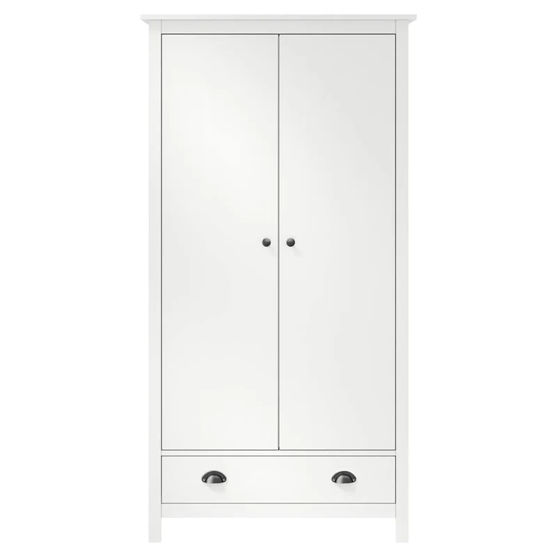Moderner Kleiderschrank aus Kiefernholz, 2-türig