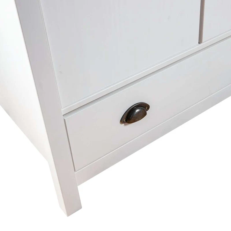 Moderner Kleiderschrank aus Kiefernholz, 2-türig