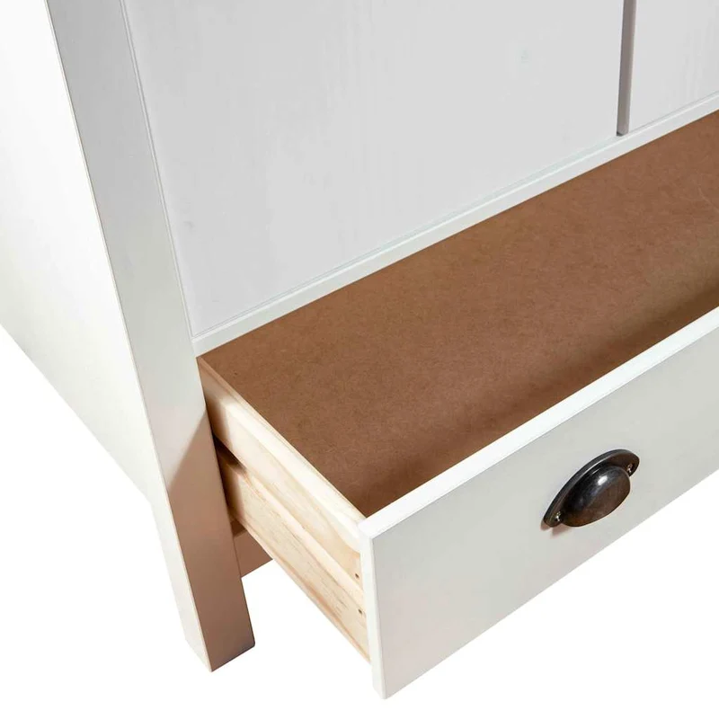 Moderner Kleiderschrank aus Kiefernholz, 2-türig