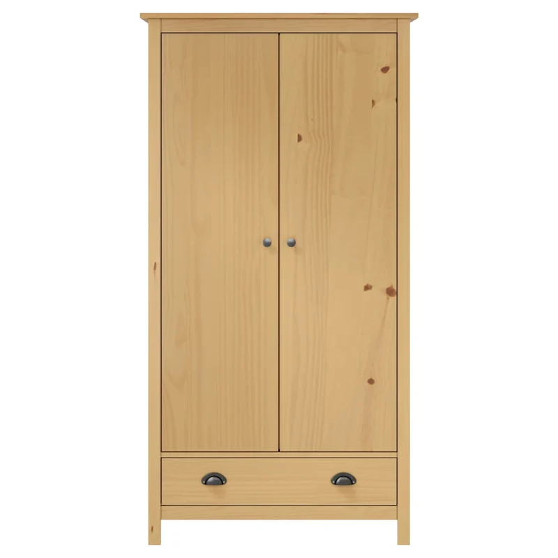 Moderner Kleiderschrank aus Kiefernholz, 2-türig