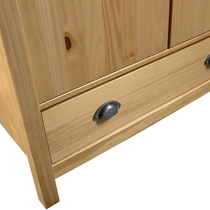Moderner Kleiderschrank aus Kiefernholz, 2-türig