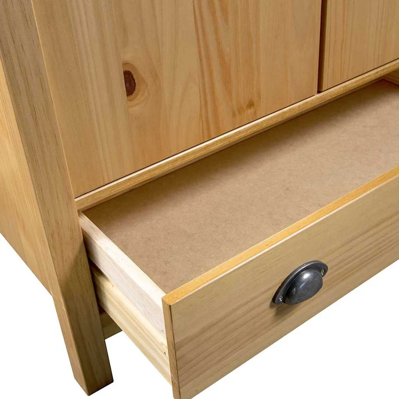 Moderner Kleiderschrank aus Kiefernholz, 2-türig