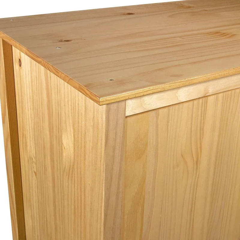 Moderner Kleiderschrank aus Kiefernholz, 2-türig