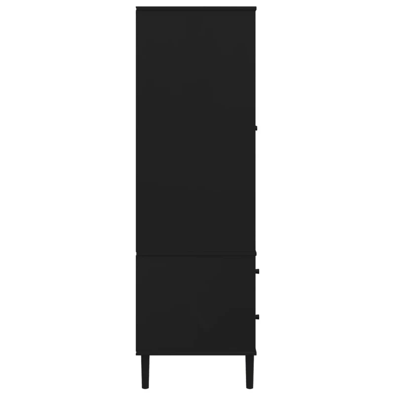 Kleiderschrank SENJA im Boho-Style mit Rattan-Optik