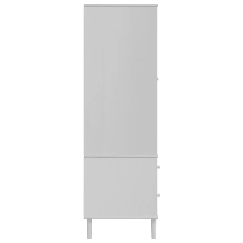 Kleiderschrank SENJA im Boho-Style mit Rattan-Optik