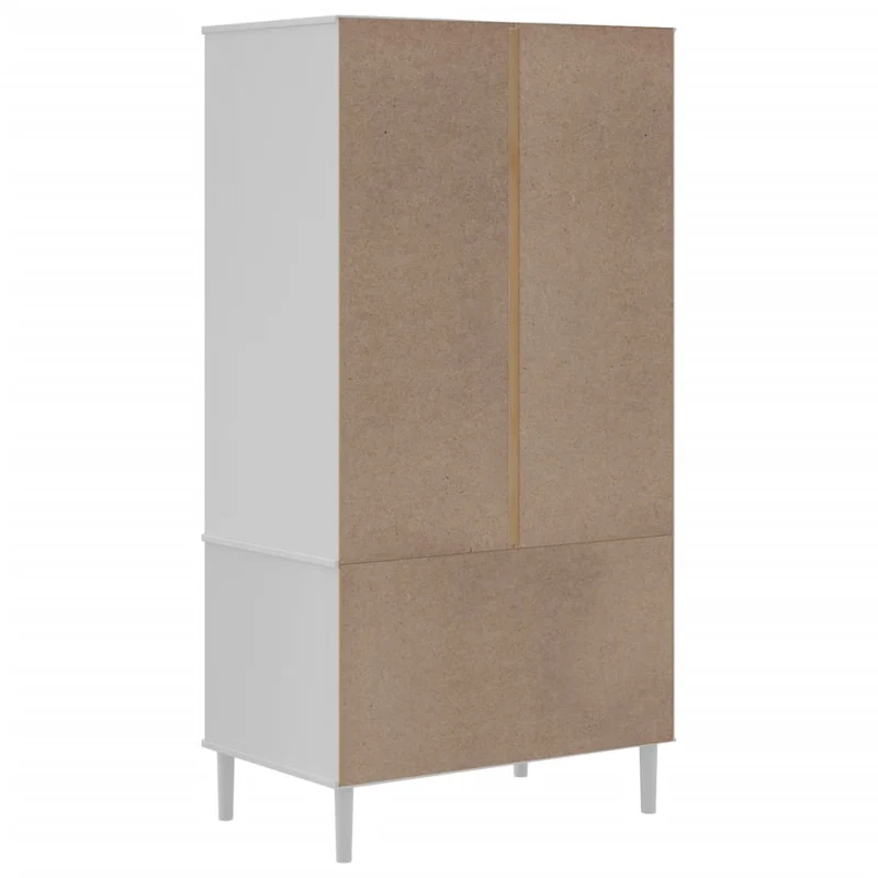 Kleiderschrank SENJA im Boho-Style mit Rattan-Optik