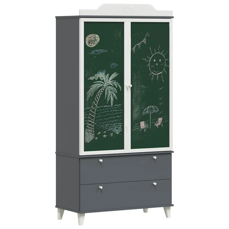 Kinder-Kleiderschrank ROROS mit Tafelfront, 180 cm