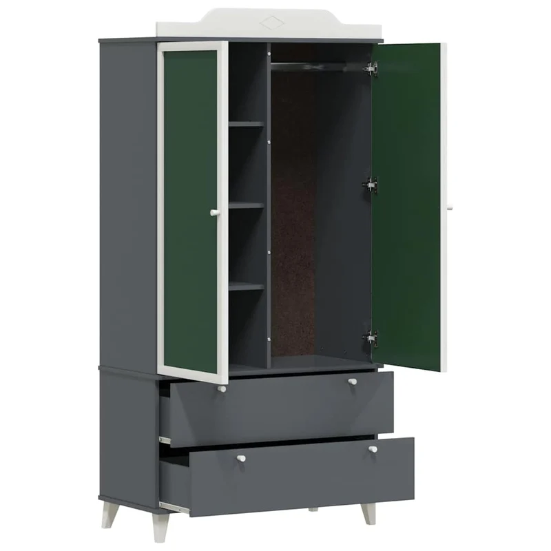 Kinder-Kleiderschrank ROROS mit Tafelfront, 180 cm