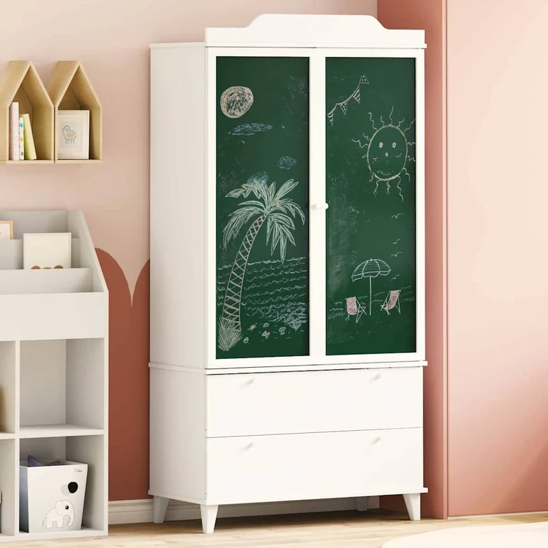 Kinder-Kleiderschrank ROROS mit Tafelfront, 180 cm