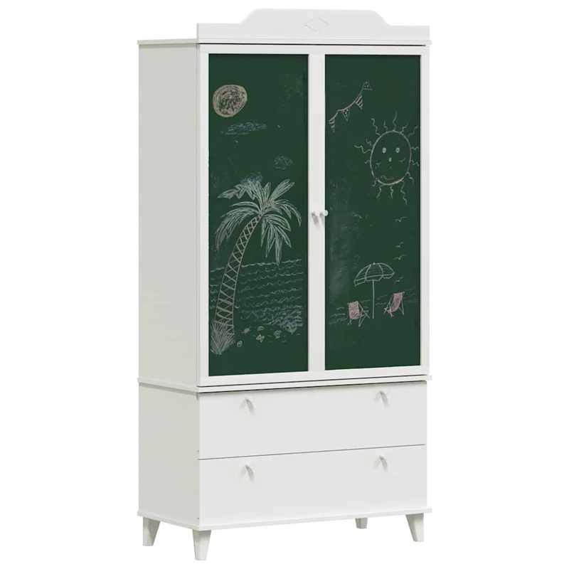 Kinder-Kleiderschrank ROROS mit Tafelfront, 180 cm