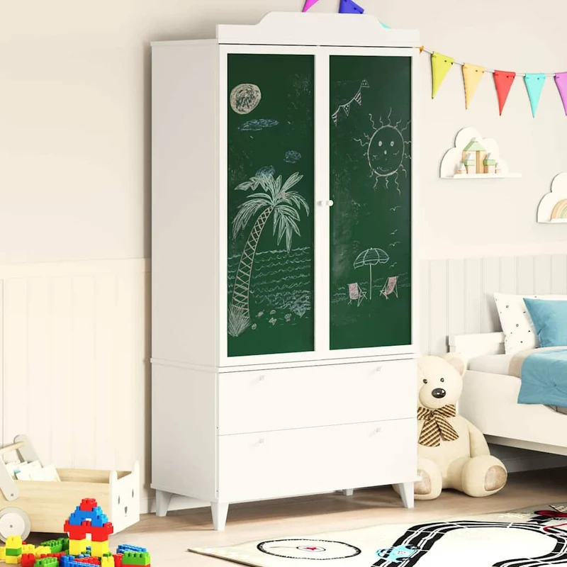 Kinder-Kleiderschrank ROROS mit Tafelfront, 180 cm