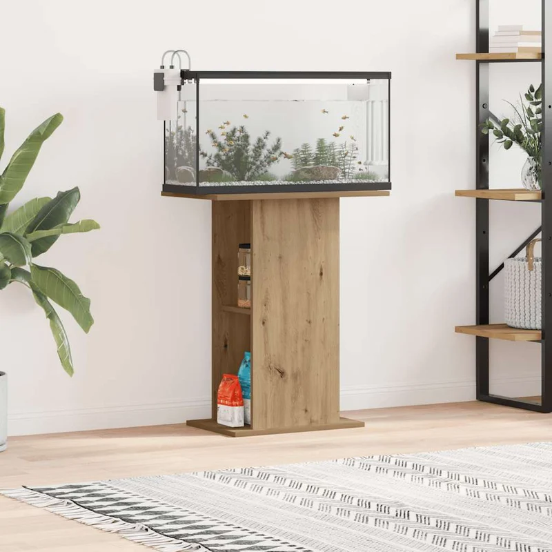 Aquariumständer aus Holzwerkstoff, 60,5x36x72,5 cm