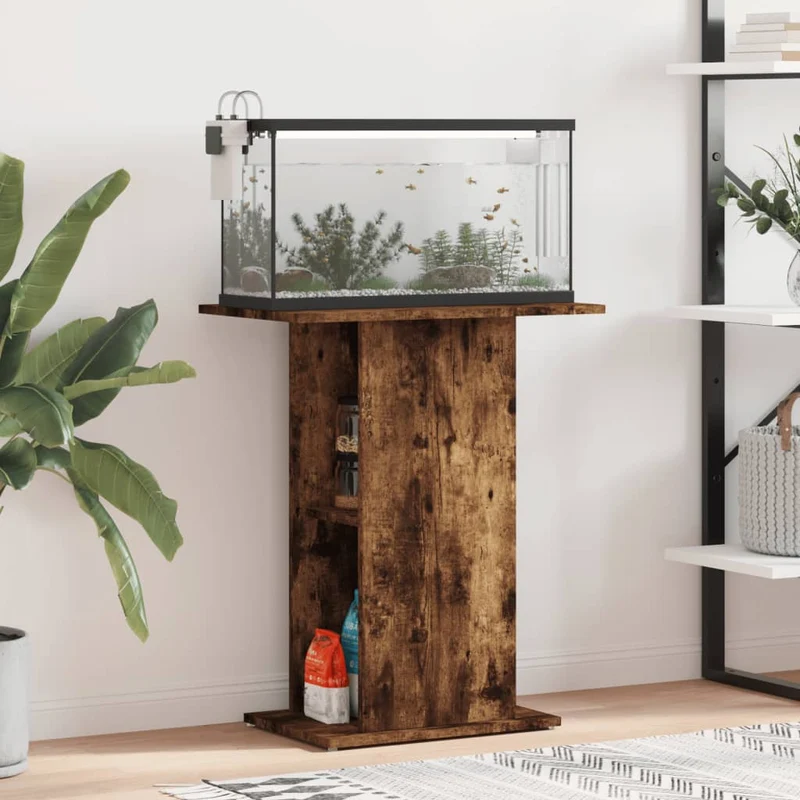 Aquariumständer aus Holzwerkstoff, 60,5x36x72,5 cm