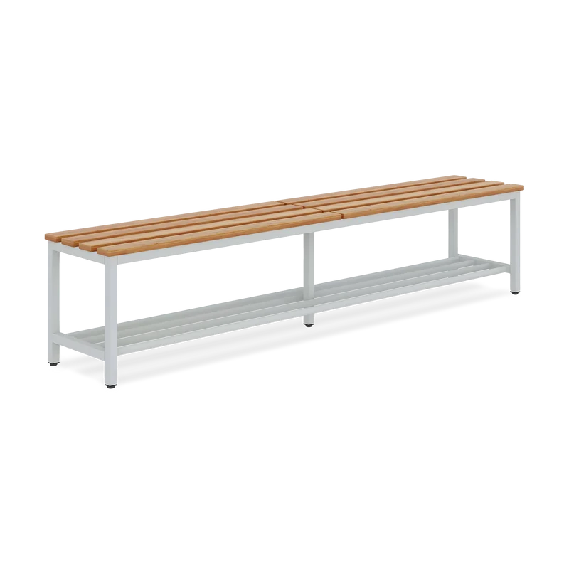 Sitzbank mit Holzlatten & Schuhrost (optional) - 1000-2000 mm