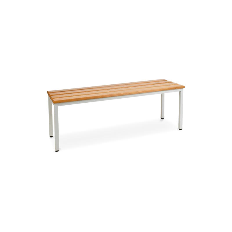 Sitzbank mit Holzlatten & Schuhrost (optional) - 1000-2000 mm