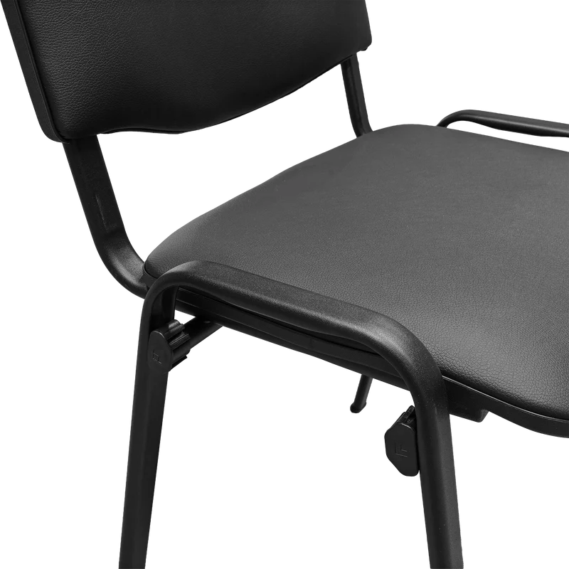 Besucherstuhl – Gestell in Schwarz (Verschiedene Polster)