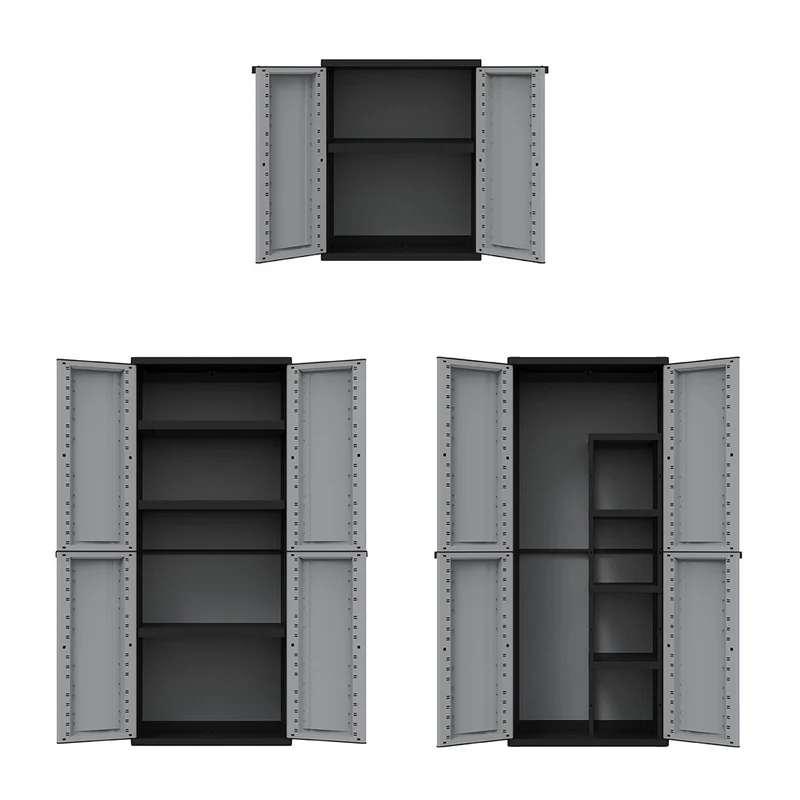 J-Twist Schrank in Schwarz/Grau (Modelle wählbar)