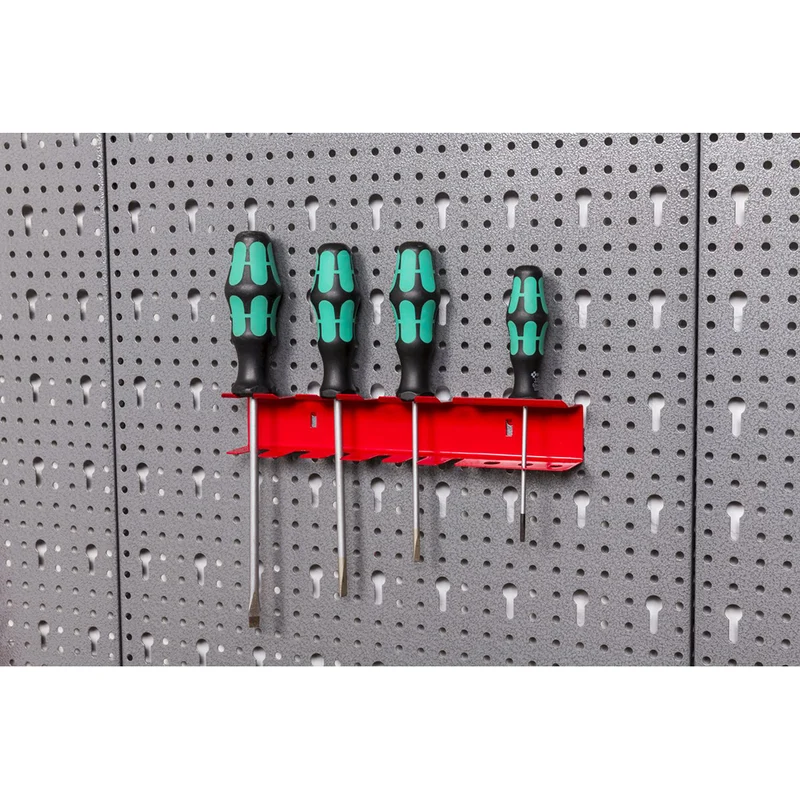 Hakensortiment mit 22 Teilen aus Metall in Rot