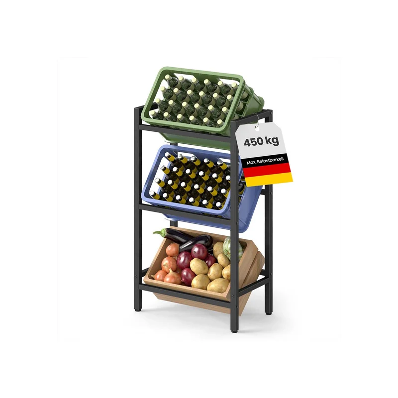 Getränkekistenregal mit mehreren Ebenen hohe Tragkraft