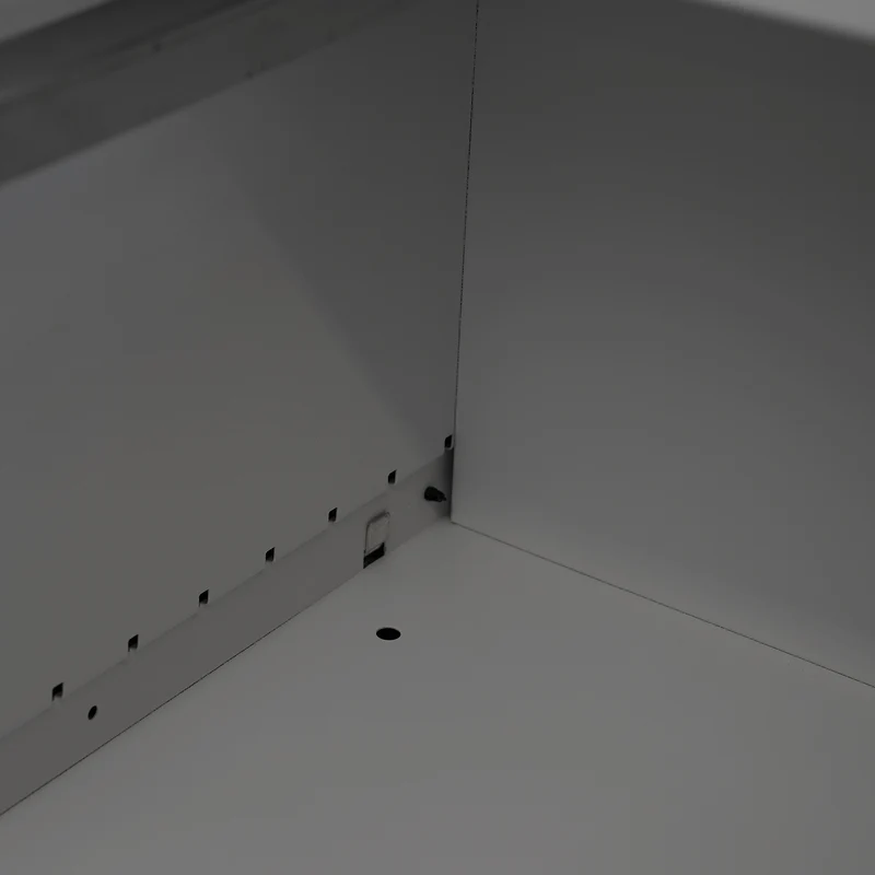 Stahl-Hängeregisterschrank (4 Schübe) – Einbahnig in Weißaluminium