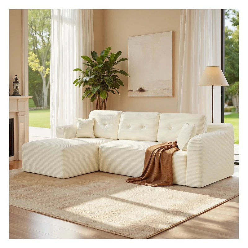 Modulares Ecksofa mit Chaiselongue