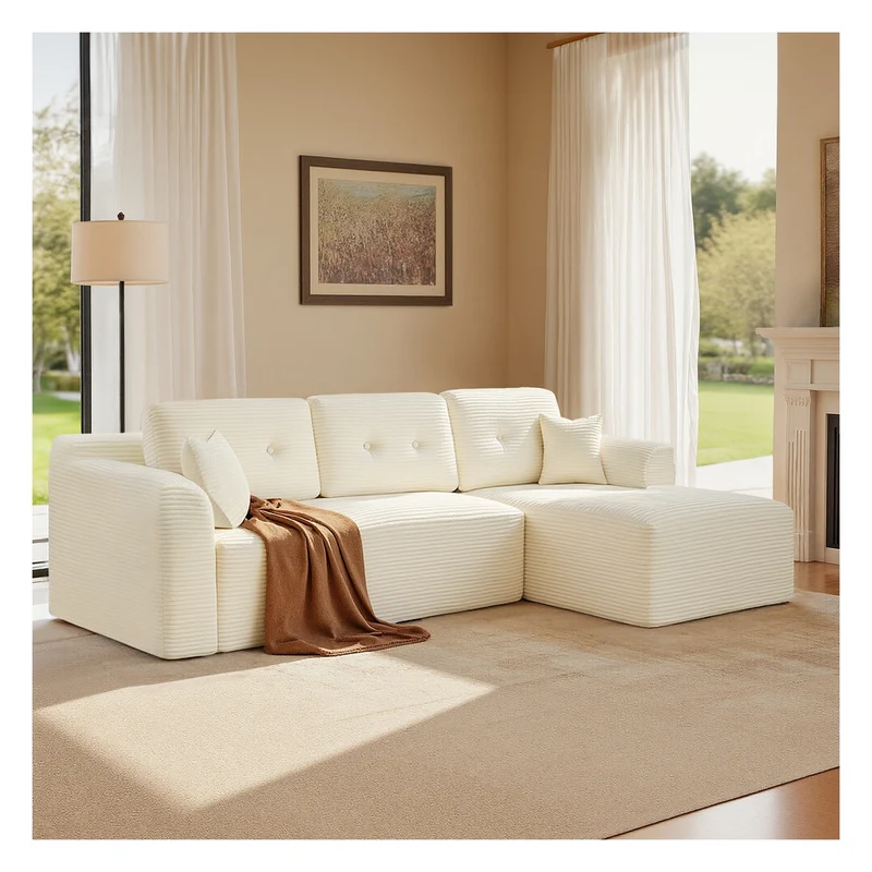 Modulares Ecksofa mit Chaiselongue