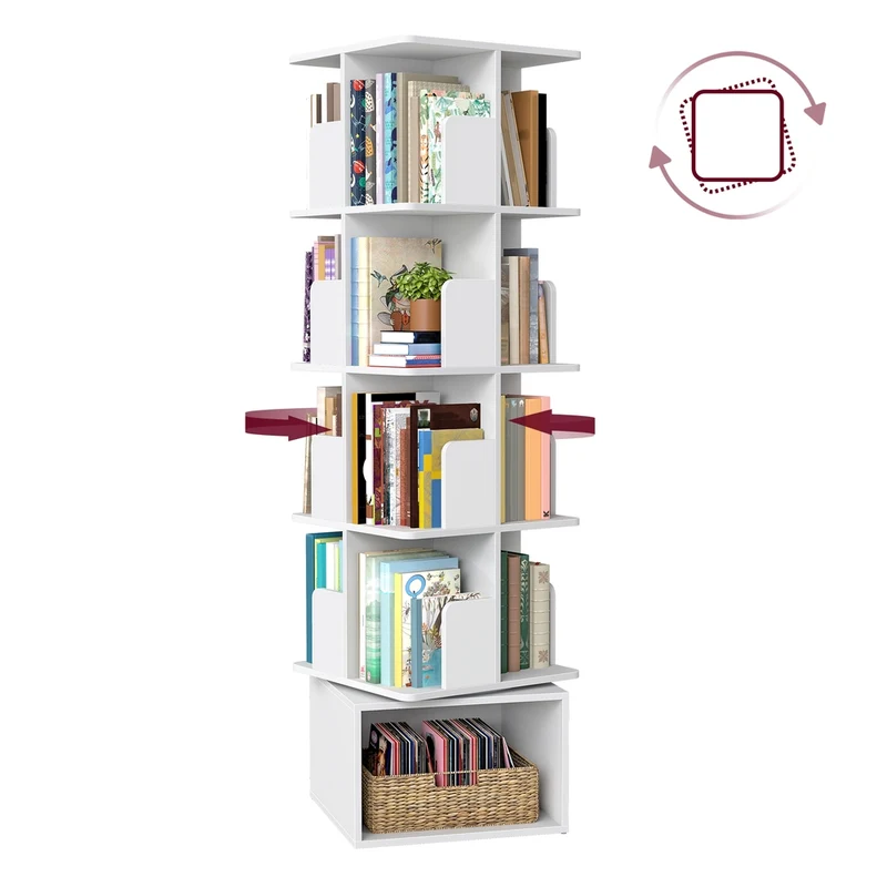Custos Kollektion - Drehbares Bücherregal mit offenen Fächern