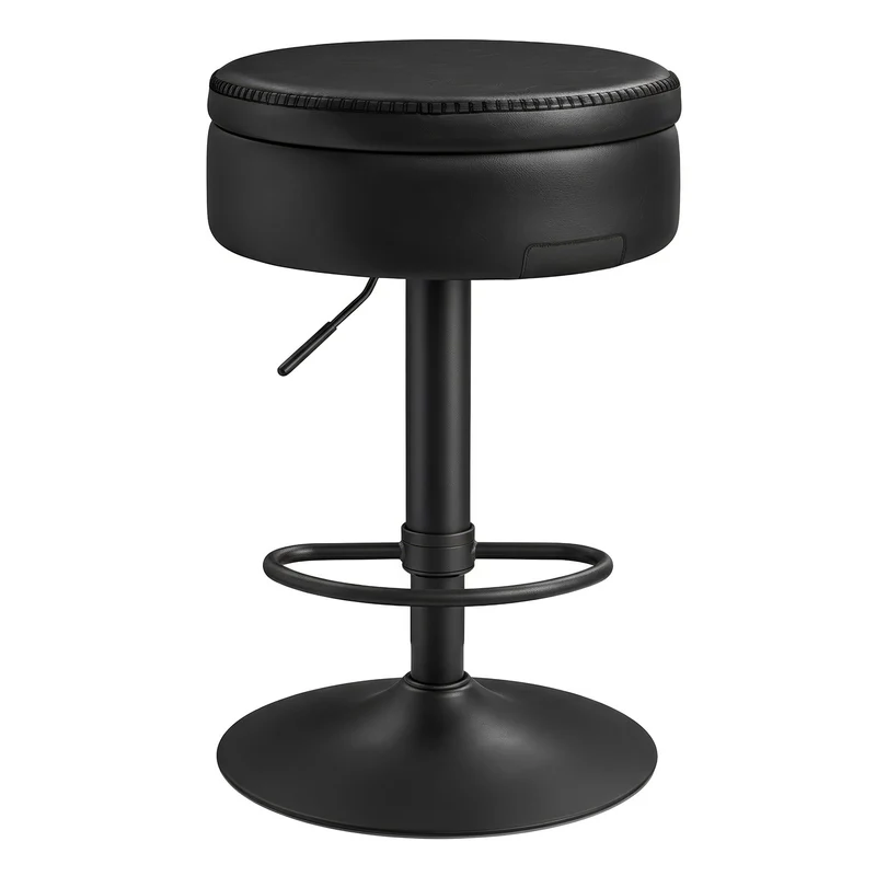 Drehbarer Barhocker mit Stauraum