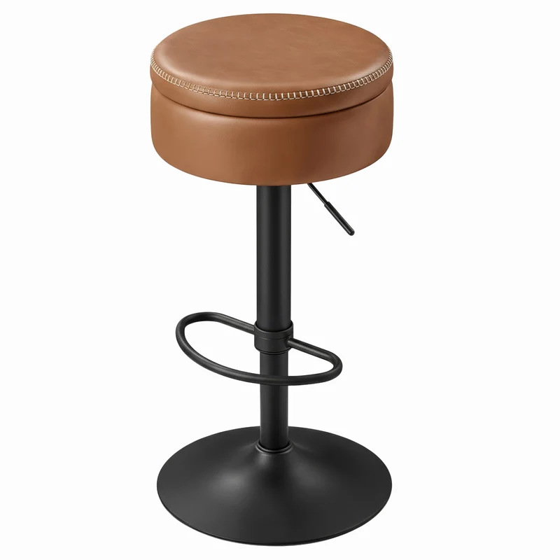 Drehbarer Barhocker mit Stauraum
