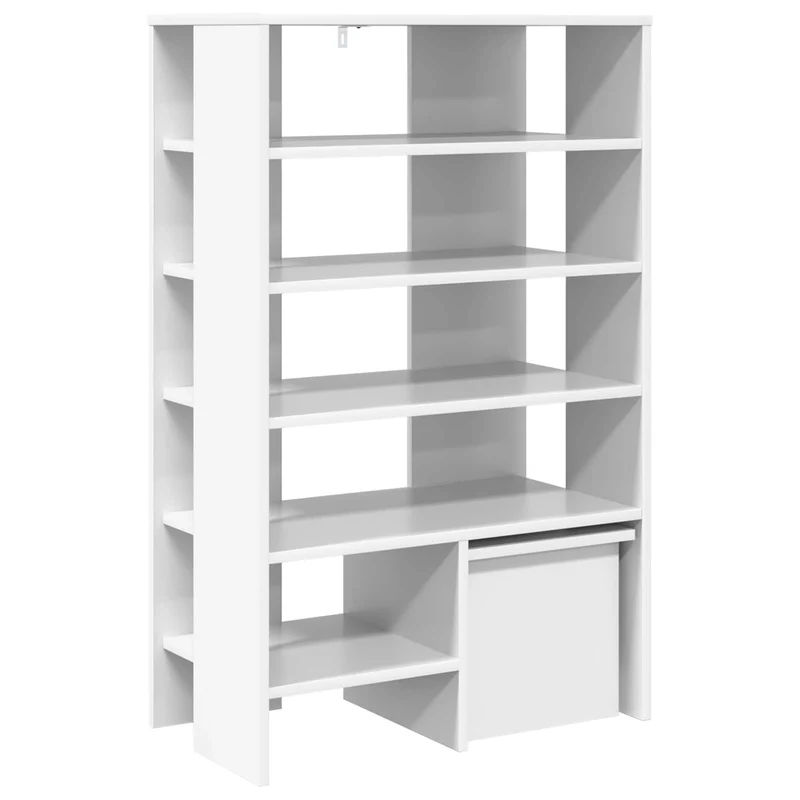 Schuhschrank mit Regal & Hocker, Holzwerkstoff
