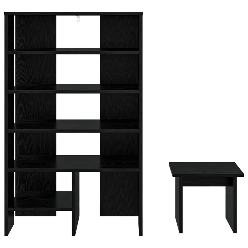 Schuhschrank mit Regal & Hocker, Holzwerkstoff