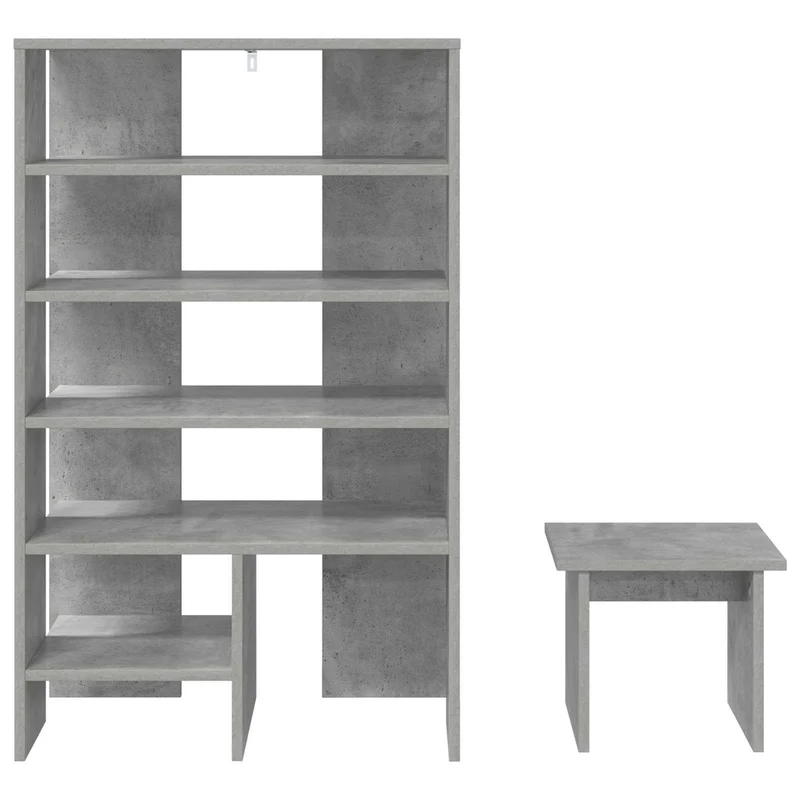 Schuhschrank mit Regal & Hocker, Holzwerkstoff