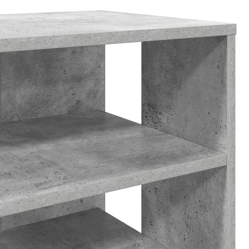Schuhschrank mit Regal & Hocker, Holzwerkstoff